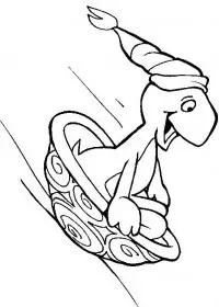 Fisă de colorat cu Animale broaste testoase de colorat p01