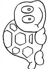 Fisă de colorat cu Animale broaste testoase de colorat p05