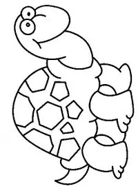 Fisă de colorat cu Animale broaste testoase de colorat p09