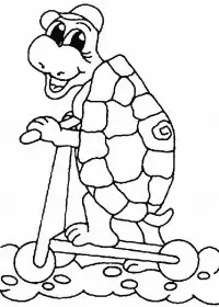 Fisă de colorat cu Animale broaste testoase de colorat p12