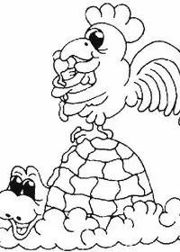 Fisă de colorat cu Animale broaste testoase de colorat p15