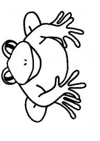 Fisă de colorat cu Animale broscute de colorat p02