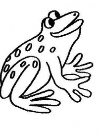 Fisă de colorat cu Animale broscute de colorat p03