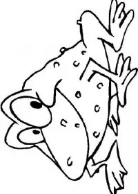 Fisă de colorat cu Animale broscute de colorat p100