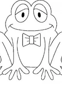 Fisă de colorat cu Animale broscute de colorat p15