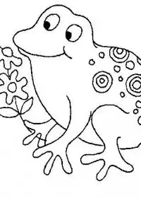 Fisă de colorat cu Animale broscute de colorat p32