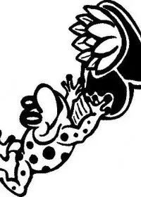 Fisă de colorat cu Animale broscute de colorat p37