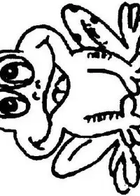 Fisă de colorat cu Animale broscute de colorat p42