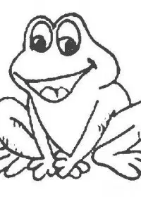 Fisă de colorat cu Animale broscute de colorat p43