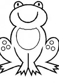 Fisă de colorat cu Animale broscute de colorat p45