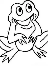 Fisă de colorat cu Animale broscute de colorat p55