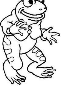 Fisă de colorat cu Animale broscute de colorat p84