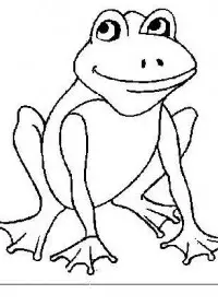 Fisă de colorat cu Animale broscute de colorat p90