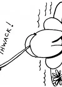 Fisă de colorat cu Animale broscute de colorat p97