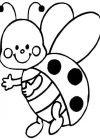 Fisă de colorat cu Animale buburuze de colorat p13