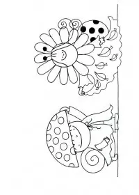 Fisă de colorat cu Animale buburuze de colorat p17