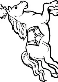 Fisă de colorat cu Animale cai de colorat p11