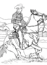 Fisă de colorat cu Animale cai de colorat p20