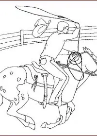 Fisă de colorat cu Animale cai de colorat p23