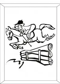 Fisă de colorat cu Animale cai de colorat p28