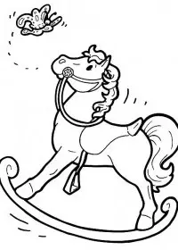 Fisă de colorat cu Animale cai de colorat p32