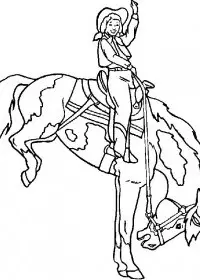 Fisă de colorat cu Animale cai de colorat p86