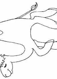 Fisă de colorat cu Animale camile de colorat p01