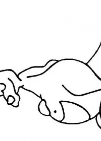 Fisă de colorat cu Animale canguri de colorat p02