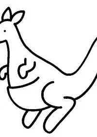 Fisă de colorat cu Animale canguri de colorat p12