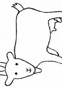 Fisă de colorat cu Animale capre de colorat p05