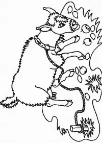 Fisă de colorat cu Animale capre de colorat p06