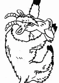 Fisă de colorat cu Animale capre de colorat p12