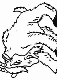 Fisă de colorat cu Animale capre de colorat p13