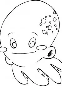 Fisă de colorat cu Animale caracatite de colorat p01