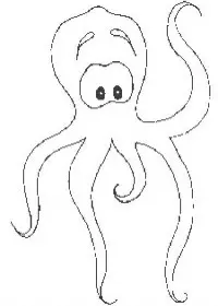 Fisă de colorat cu Animale caracatite de colorat p05