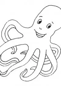 Fisă de colorat cu Animale caracatite de colorat p09