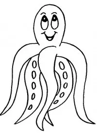 Fisă de colorat cu Animale caracatite de colorat p14