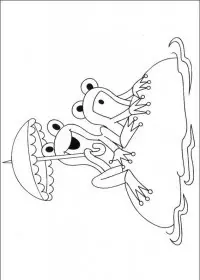 Fisă de colorat cu Animale cartite de colorat p07