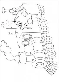 Fisă de colorat cu Animale cartite de colorat p12