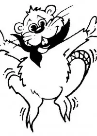 Fisă de colorat cu Animale castori de colorat p11