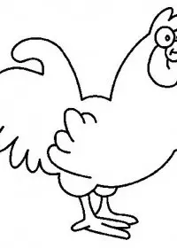 Fisă de colorat cu Animale cocosi de colorat p10