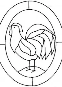 Fisă de colorat cu Animale cocosi de colorat p11