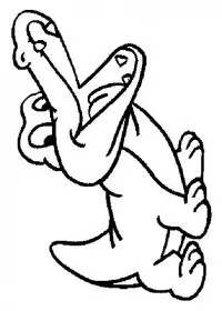 Fisă de colorat cu Animale crocodili de colorat p07