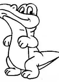 Fisă de colorat cu Animale crocodili de colorat p08