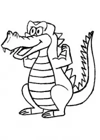 Fisă de colorat cu Animale crocodili de colorat p11