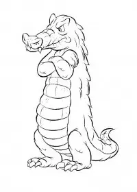 Fisă de colorat cu Animale crocodili de colorat p12