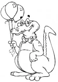 Fisă de colorat cu Animale crocodili de colorat p13