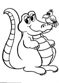 Fisă de colorat cu Animale crocodili de colorat p14