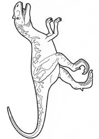 Fisă de colorat cu Animale dinozauri de colorat p01