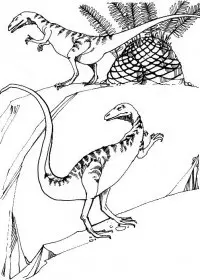 Fisă de colorat cu Animale dinozauri de colorat p13